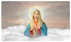 DNSEMP-C-108-BZ Immaculate Heart Clouds Bronze